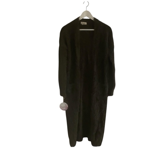 Kaisley Fuzzy Super Soft Long Cardigan Duster NWT NEW Sweater Size XS - Picture 2 of 7